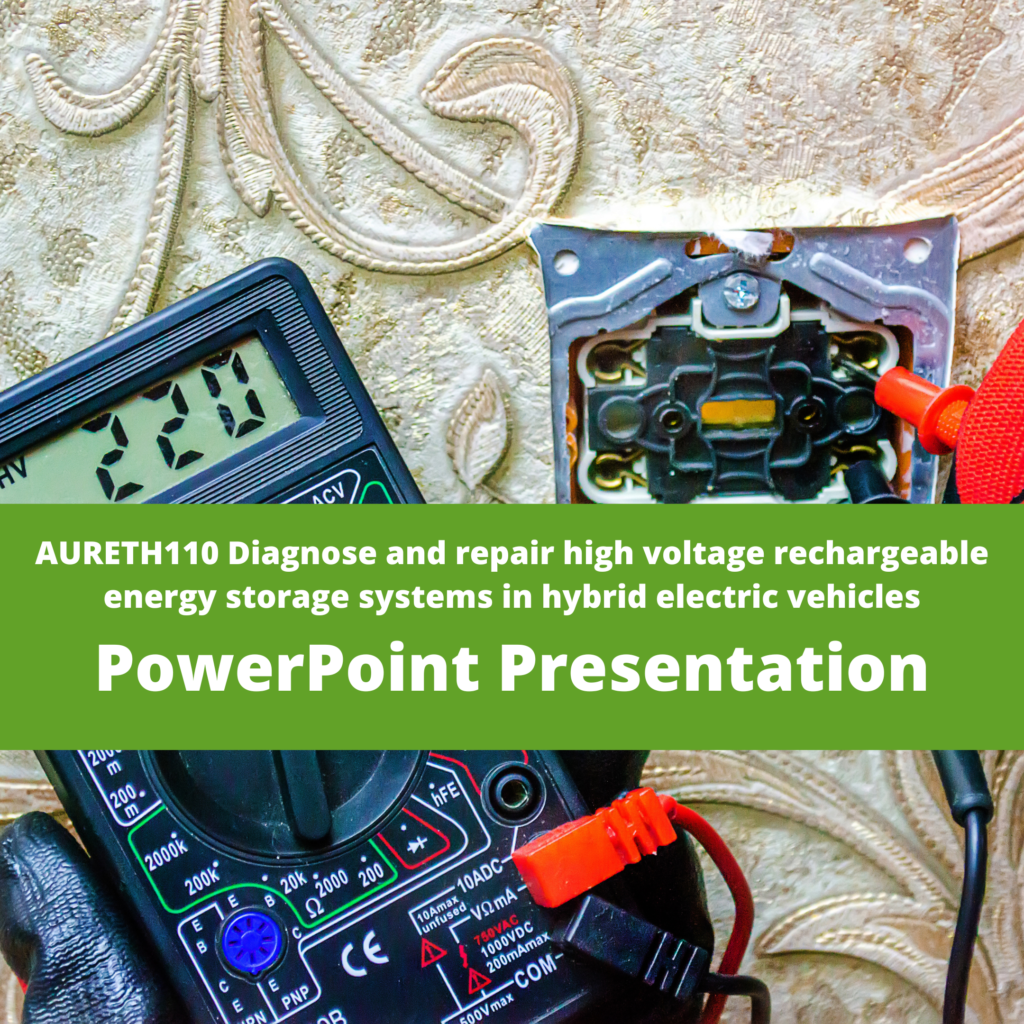 AURETH110 Diagnose and repair high voltage rechargeable energy storage